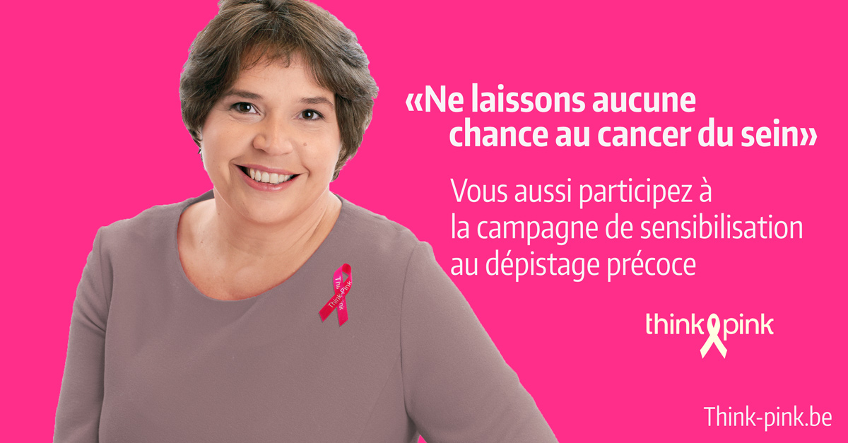Je soutiens la campagne Think-pink - Cécile Jodogne