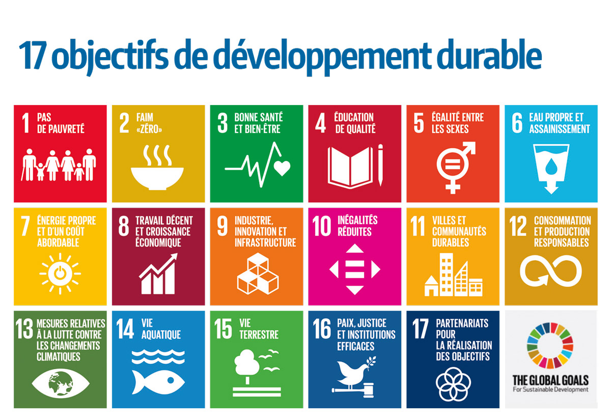 Les 17 objectifs de développement durable à l'international - ODD