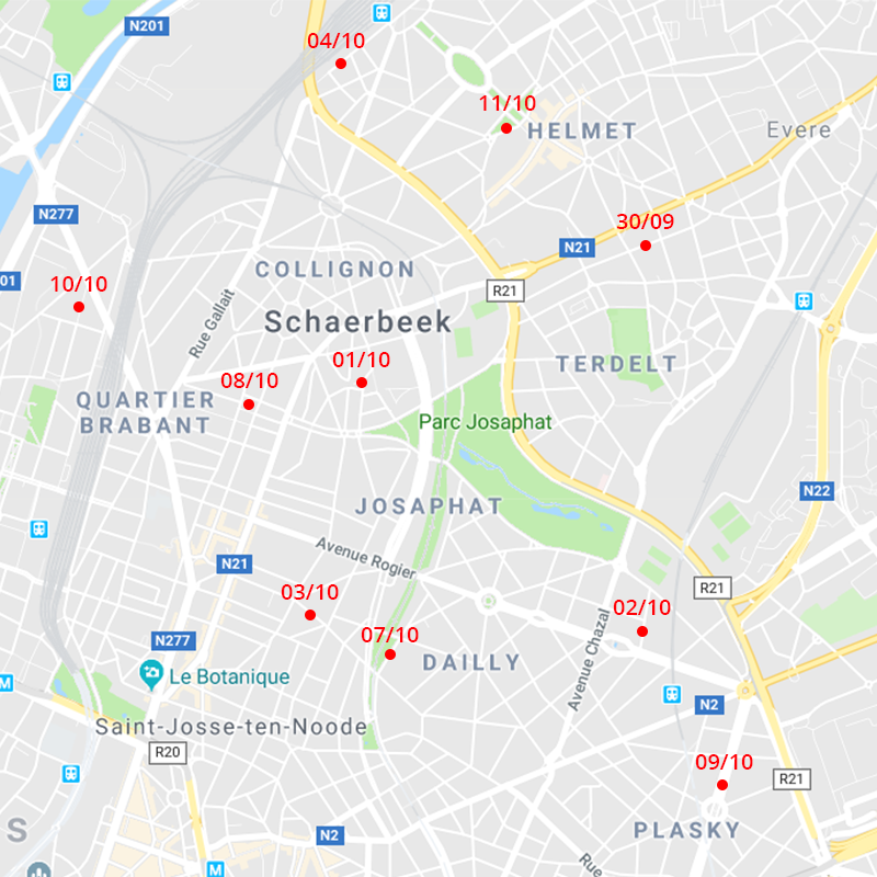 Ramassage des encombrants à Schaerbeek